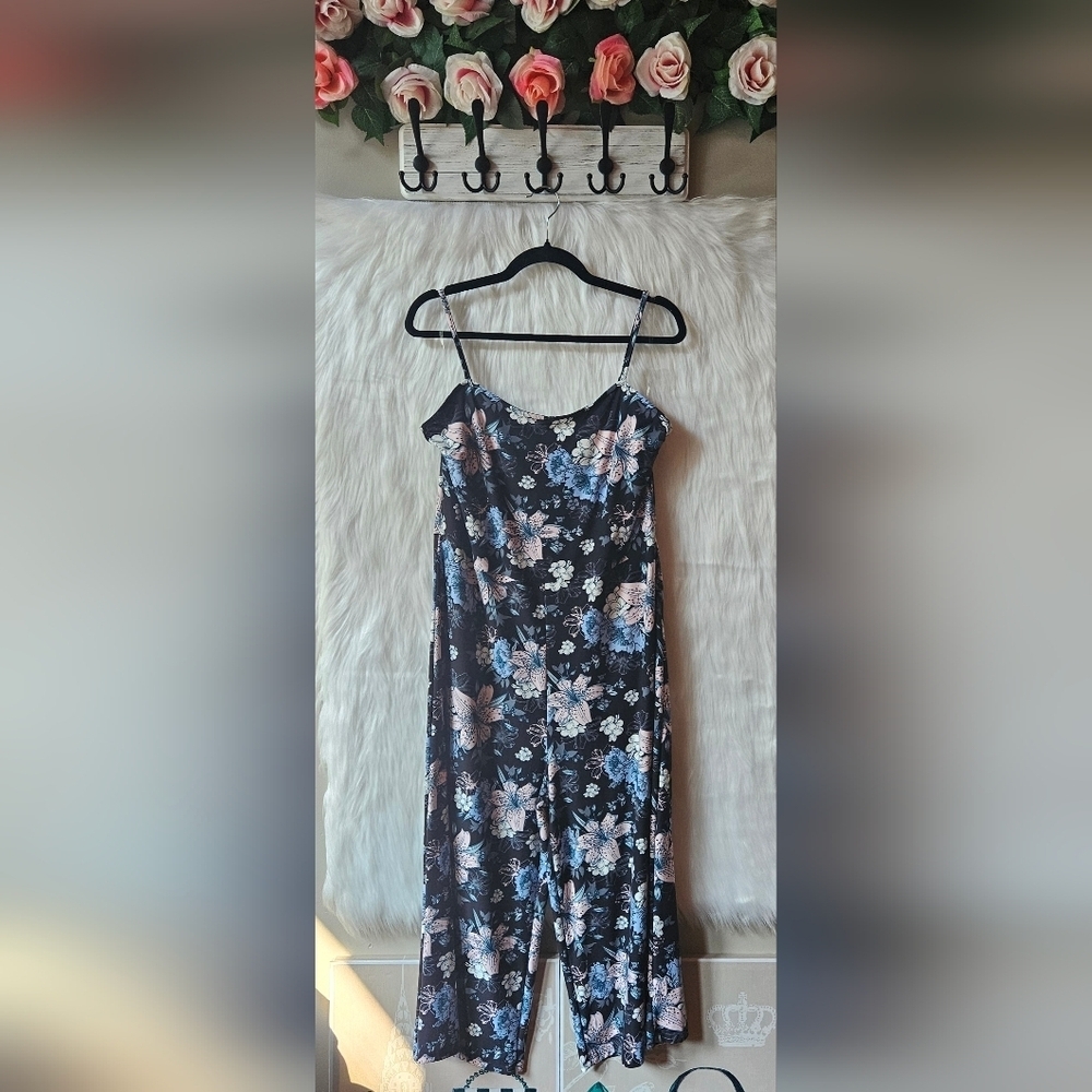 BB Collection Floral Spaghetti Strap Jumpsuit